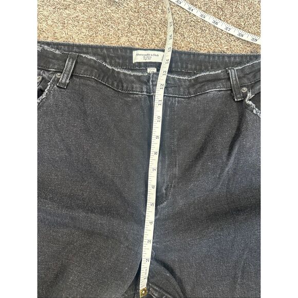 Abercrombie & Fitch Curve Love The Skinny High Rise Black Jeans Women’s 35/20L - Picture 10 of 13
